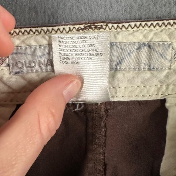 Old Navy Pants Womens 8 Brown Low-Rise Regular Fit Flat Front Pants Pockets - Picture 7 of 10